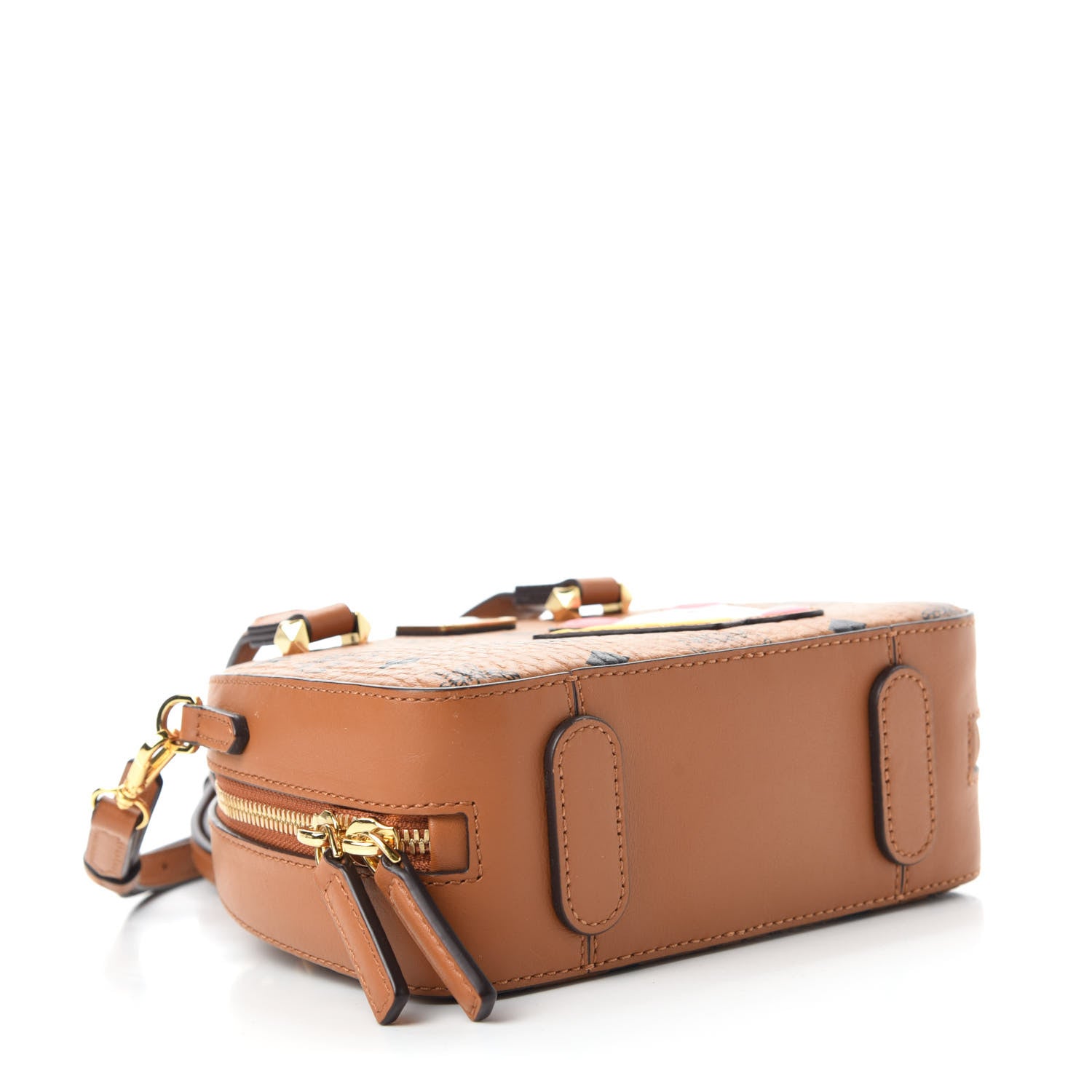 MCM Visetos Mini Year Of The Mouse Essential Crossbody Cognac 4 of 10