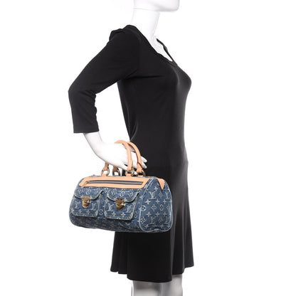 Louis Vuitton Monogram Denim Neo Speedy Blue 2 of 10