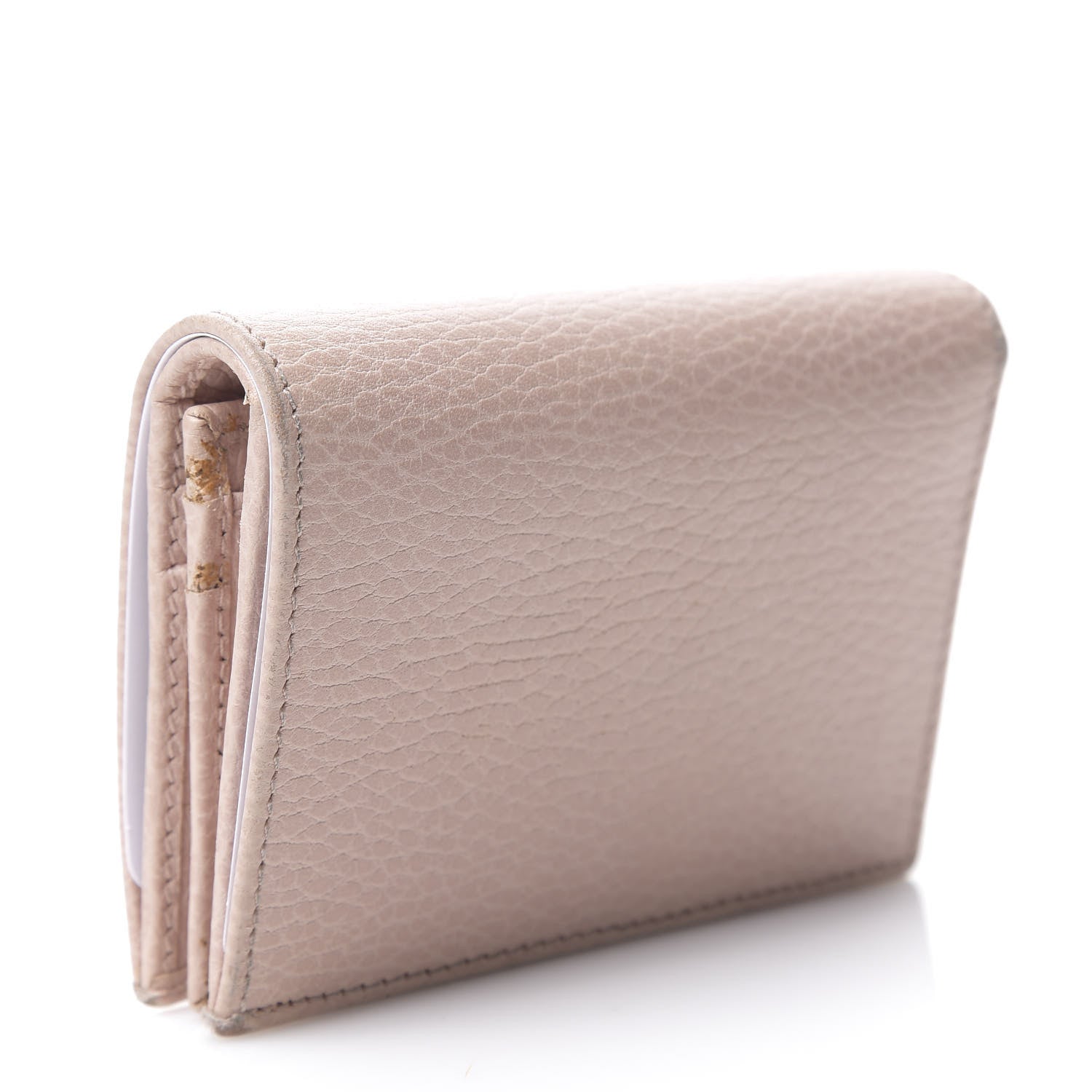 Gucci Dollar Calfskin GG Marmont Card Case Perfect Pink 2 of 13
