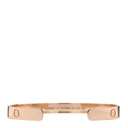 Cartier 18K Yellow Gold LOVE Cuff Bracelet 17 2 of 4
