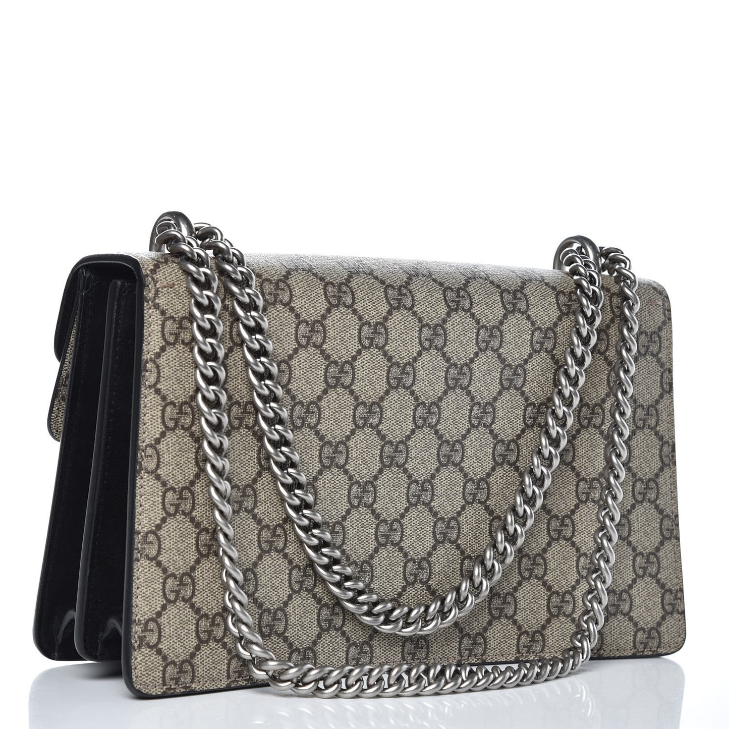 GG Supreme Monogram Small Dionysus Shoulder Bag Black