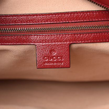 Gucci Azalea Calfskin Matelasse Medium GG Marmont Slim Tote Romantic Cerise 6 of 10