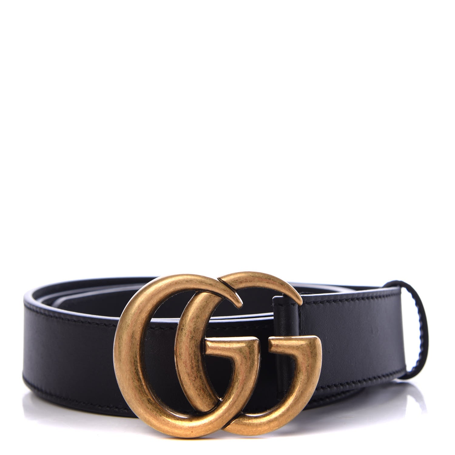 Gucci Calfskin Double G 30mm Belt 90 36 Black 1 of 4