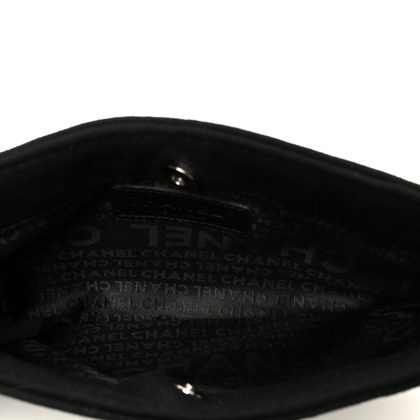 Jersey Quilted Mini Shoulder Bag Black