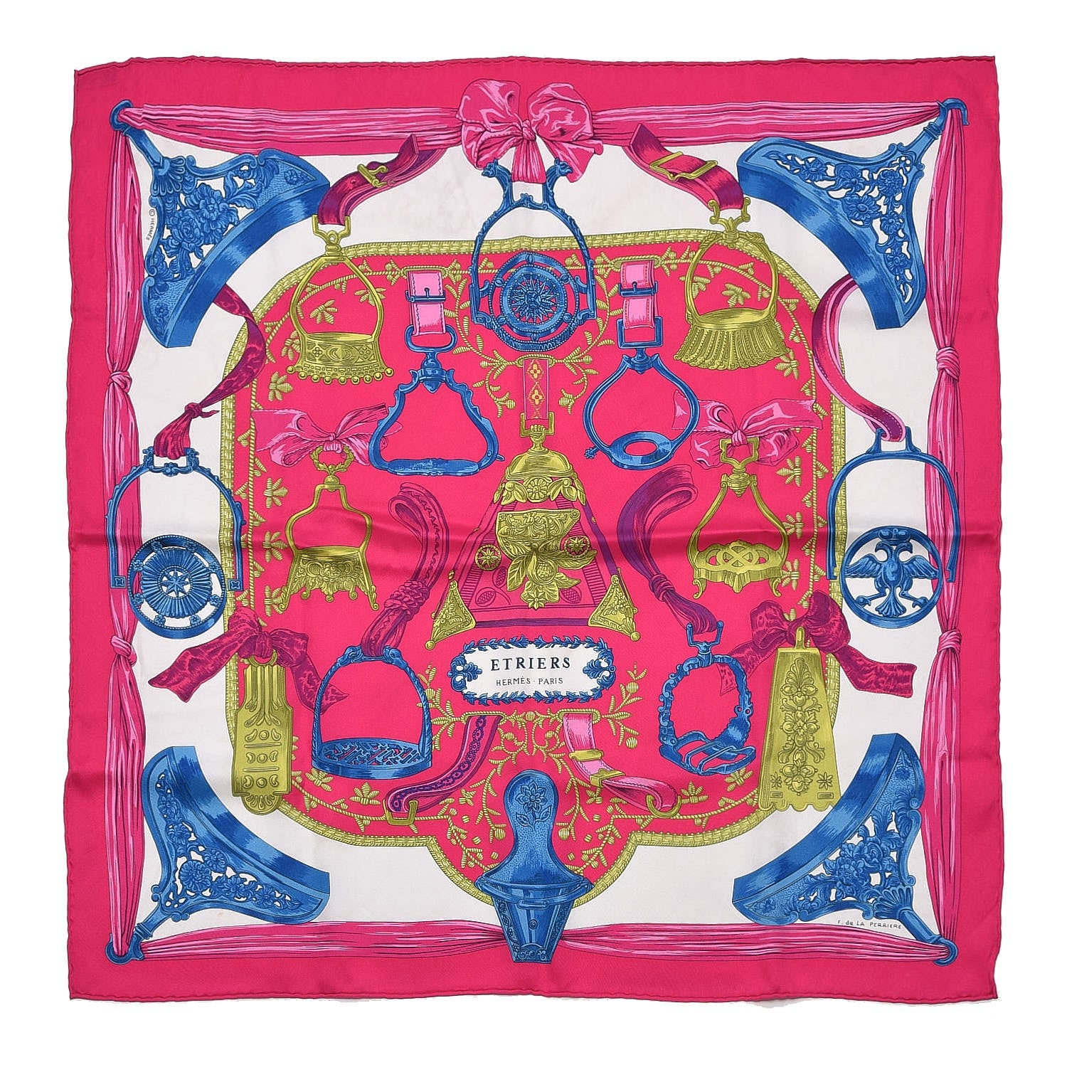 Hermes Silk Etriers Scarf 70 1 of 7