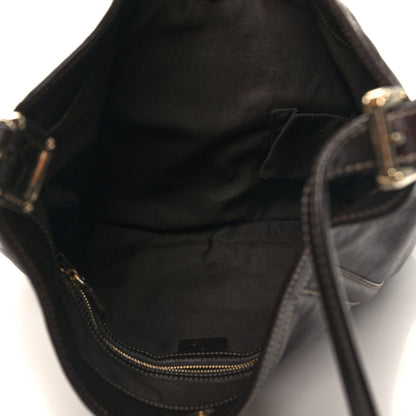 Gucci Calfskin Medium Britt Hobo Dark Brown 5 of 10