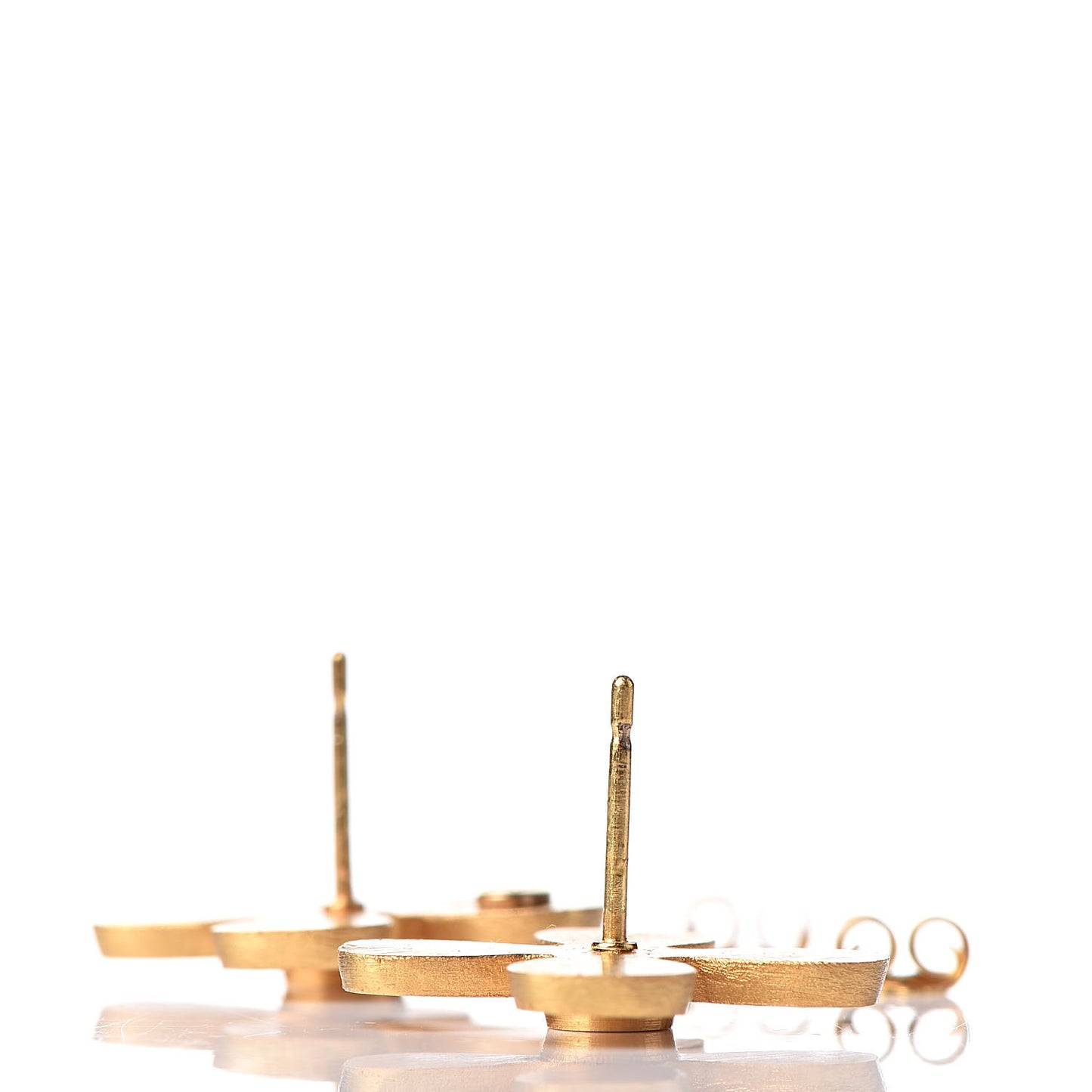 CC Cross Earrings Gold