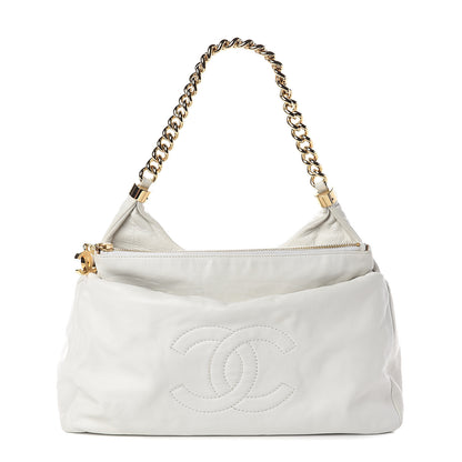 Chanel Calfskin Rodeo Drive Hobo White 1 of 9