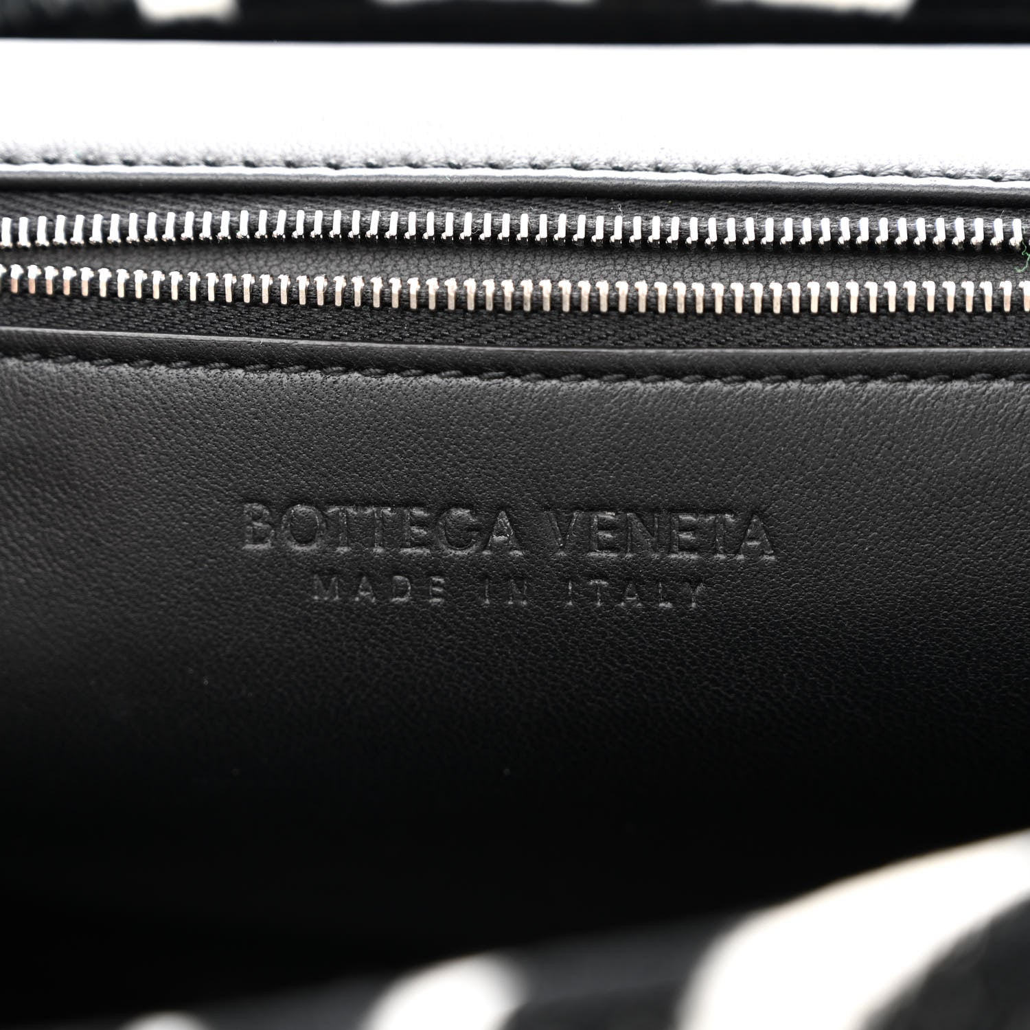 Bottega Veneta Tufted Zebra Clip Bag Black White 6 of 11