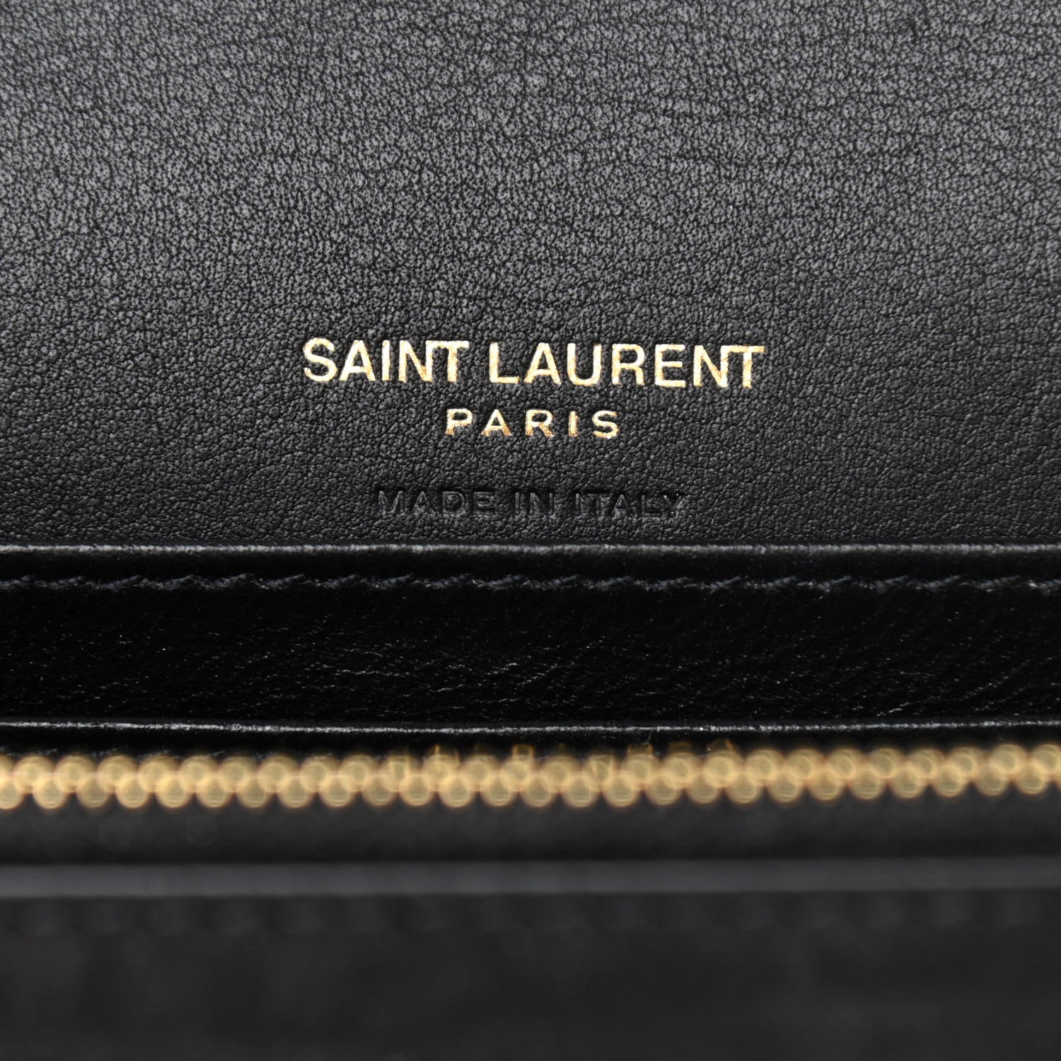 Saint Laurent Suede Crocodile Embossed Monogram Kate Belt Bag Black 6 of 9