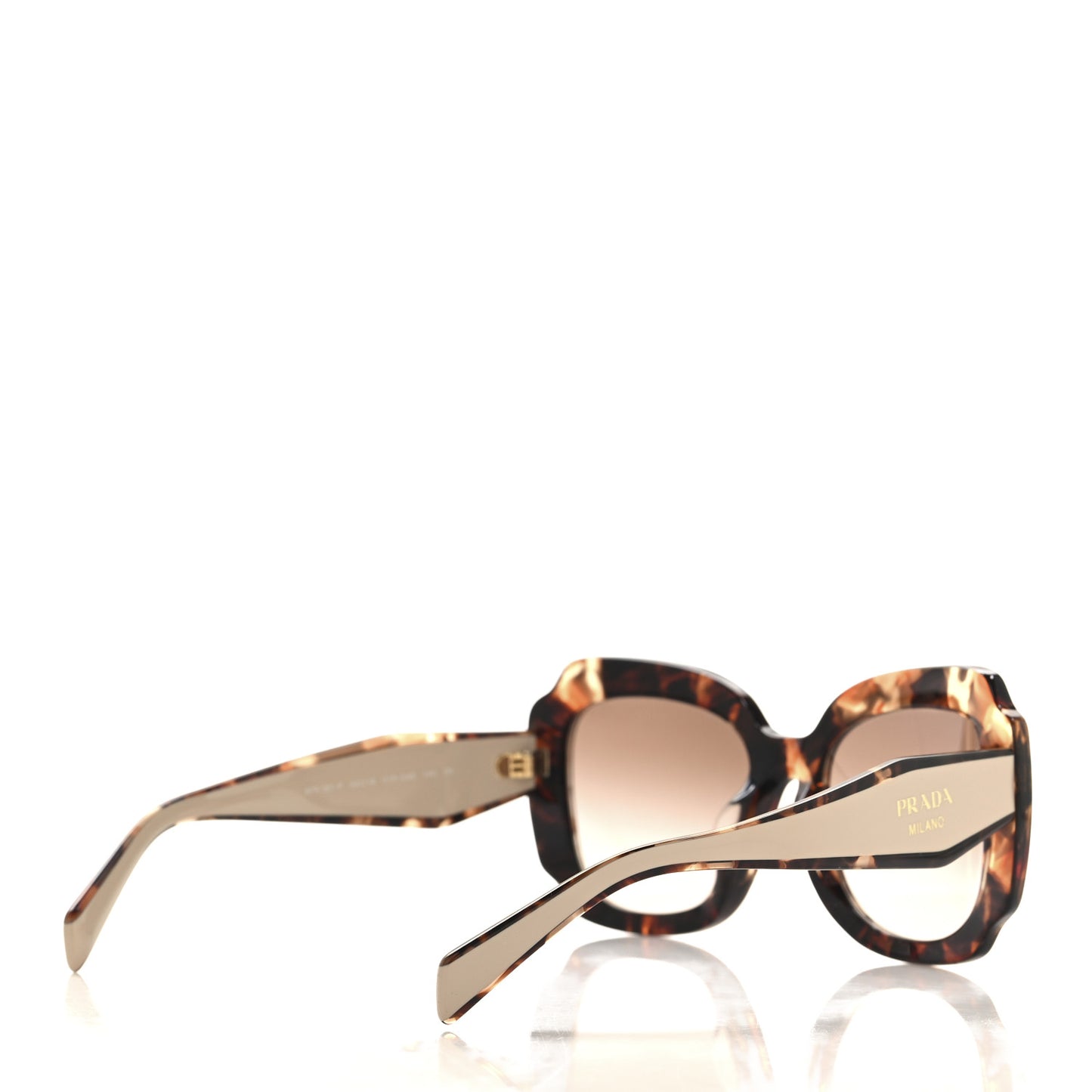 Acetate Square Sunglasses SPR 16Y-F Havana Beige