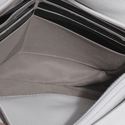 Chanel Caviar Half Moon Wallet On Chain WOC White 5 of 8