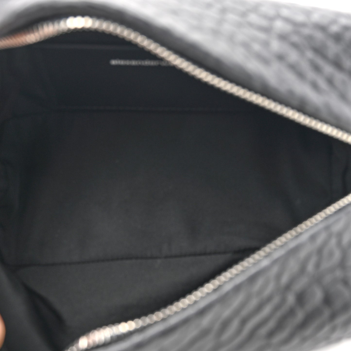 Pebbled Lambskin Small Ricco Shoulder Bag Black