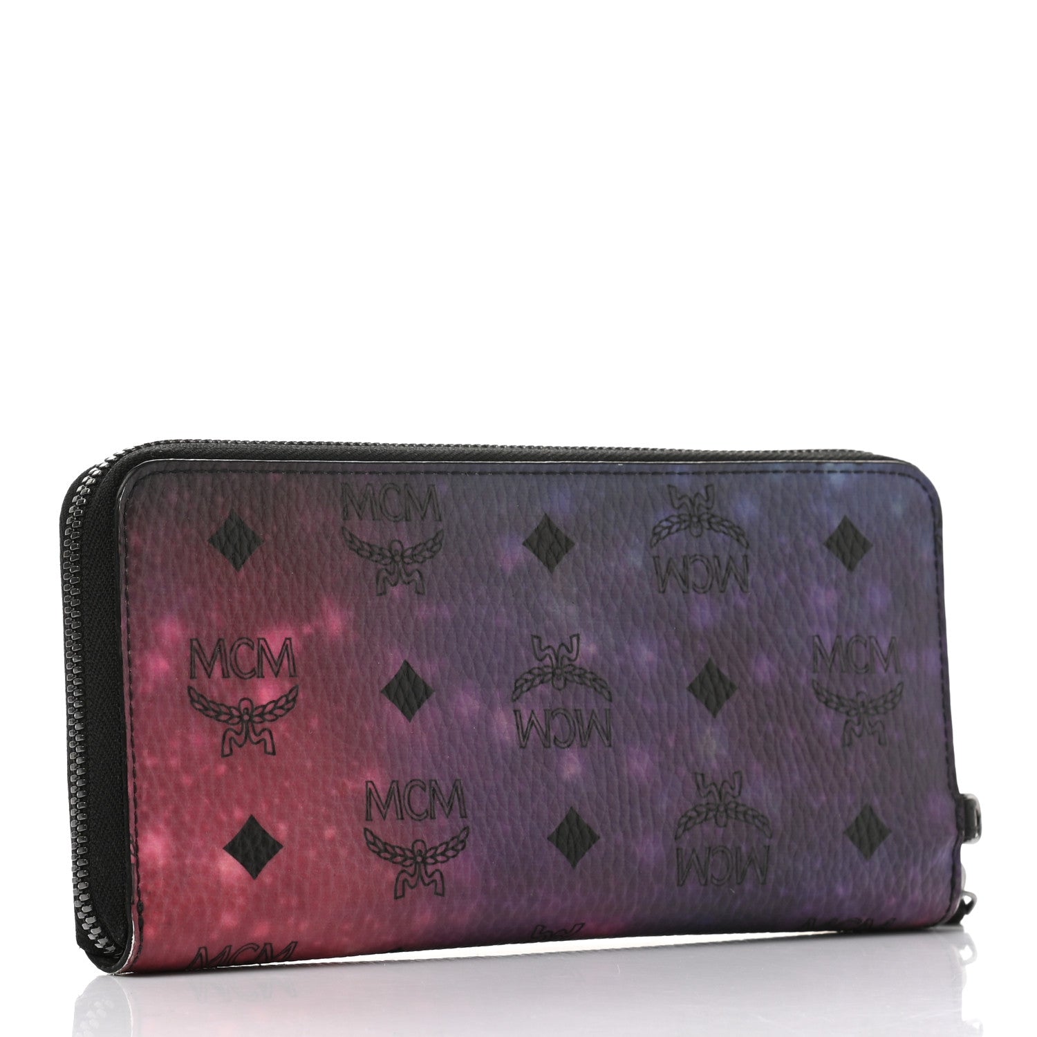 MCM Galaxy Visetos Large Zip Around Wallet 3 of 8