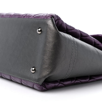 Chanel Metallic Calfskin Medium Lady Pearly Flap Dark Purple 9 of 16