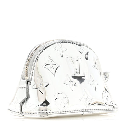 Louis Vuitton Monogram Miroir Cosmetic Purse Silver 3 of 7
