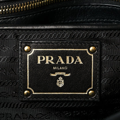 Prada Tessuto Nylon Soft Calfskin Tote Black 6 of 15