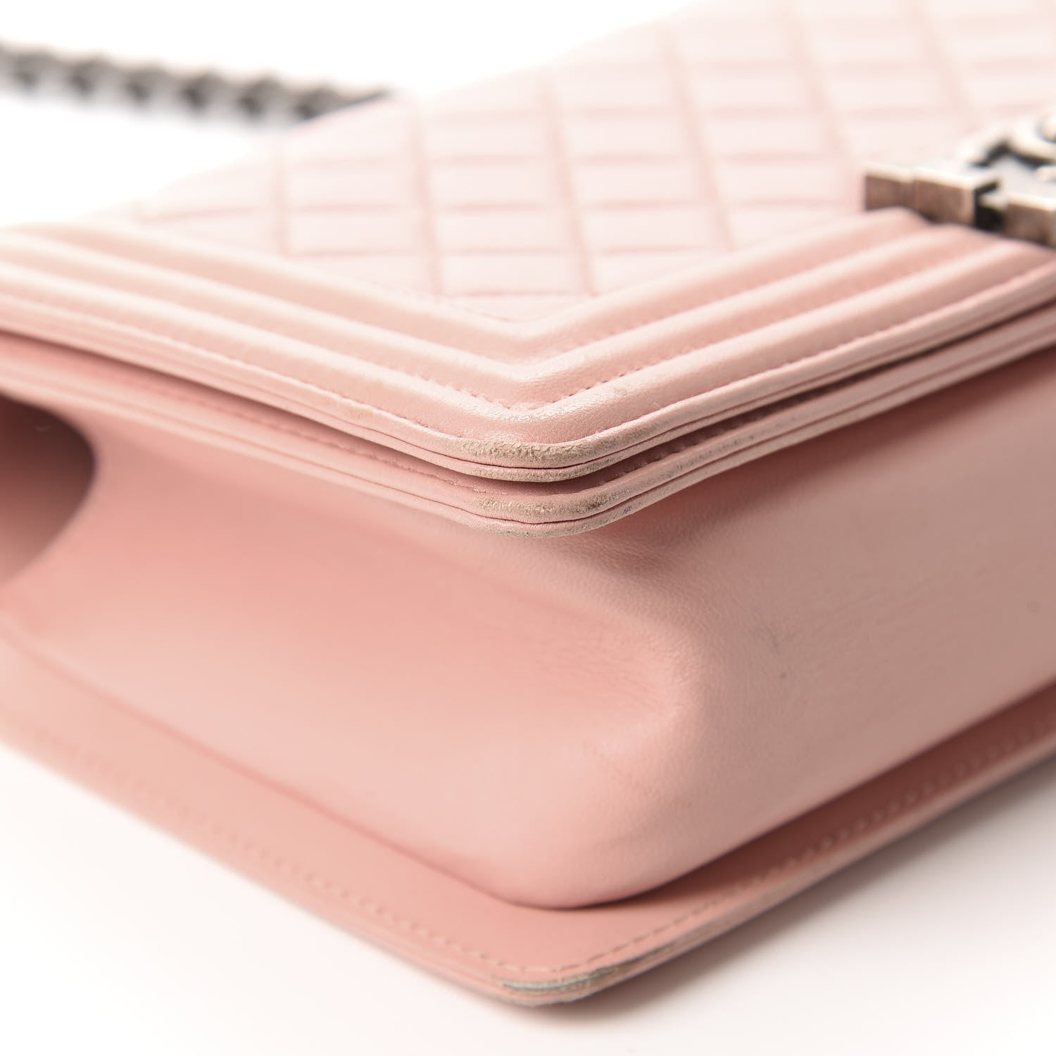Chanel Lambskin Quilted Medium Boy Flap Light Pink 6 of 13