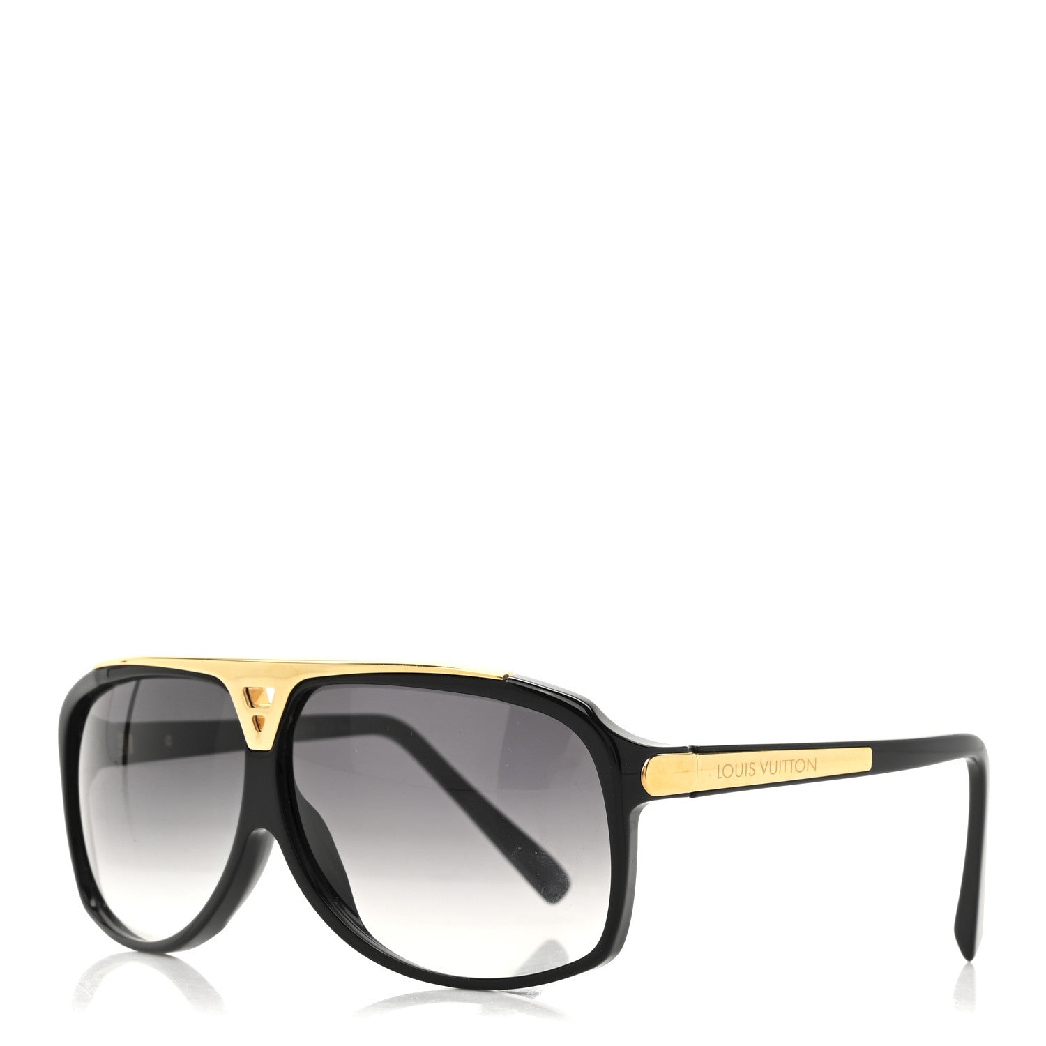 Louis Vuitton Acetate Evidence Sunglasses Z0350E Black 1 of 7