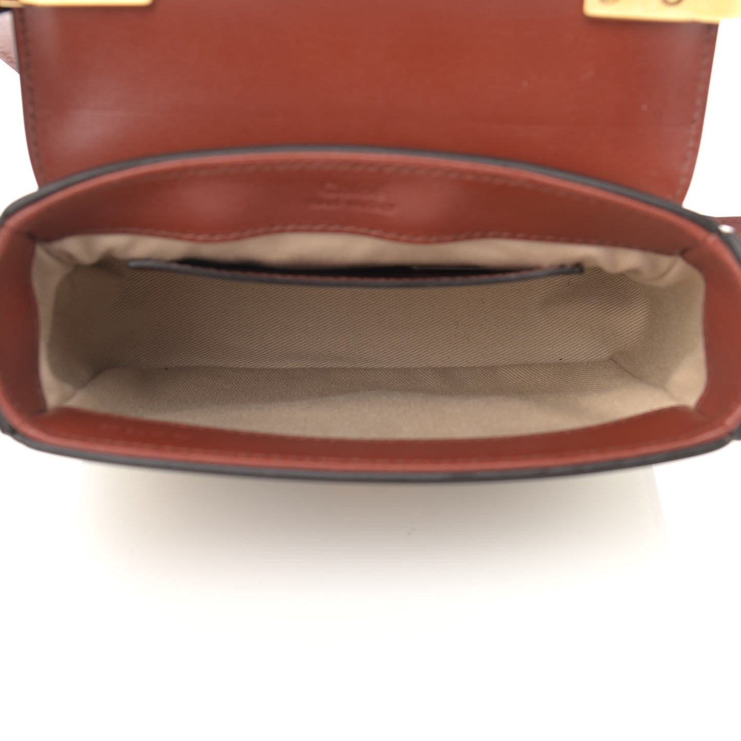 Shaded Glossy Calfskin Lizard Embossed Mini C Double Carry Grey