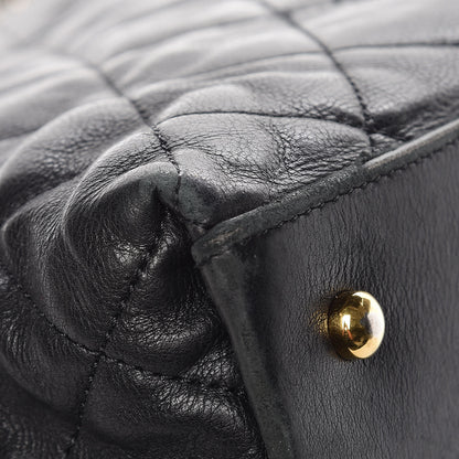 Chanel Calfskin Quilted Small Chain Me Tote Black 11 of 12