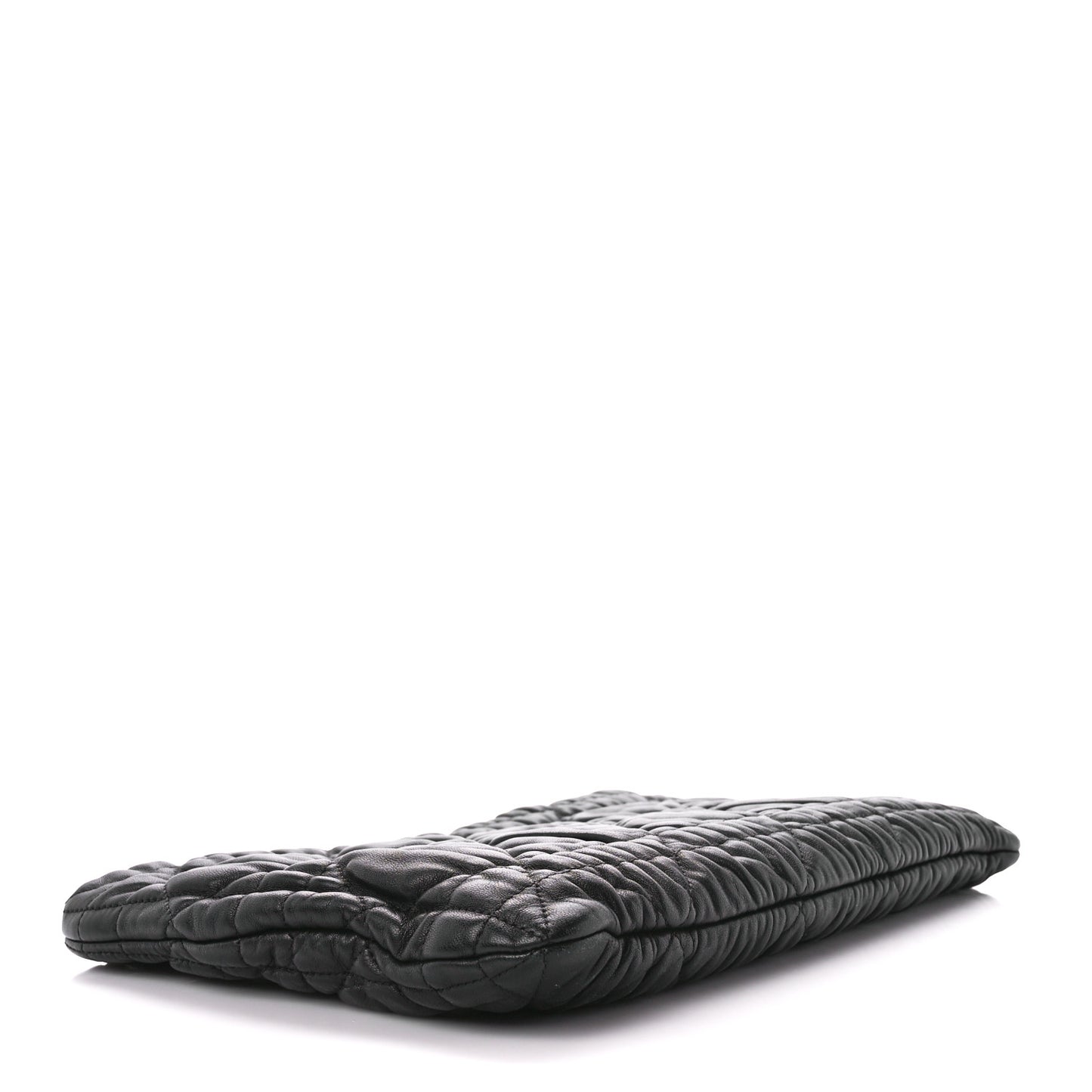 Lambskin Cannage Pouch Black