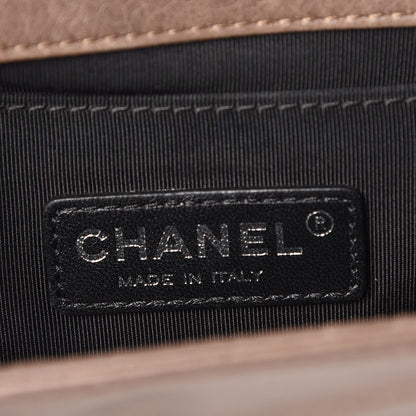 Chanel Calfskin Double Stitch Medium Boy Flap Grey 8 of 9