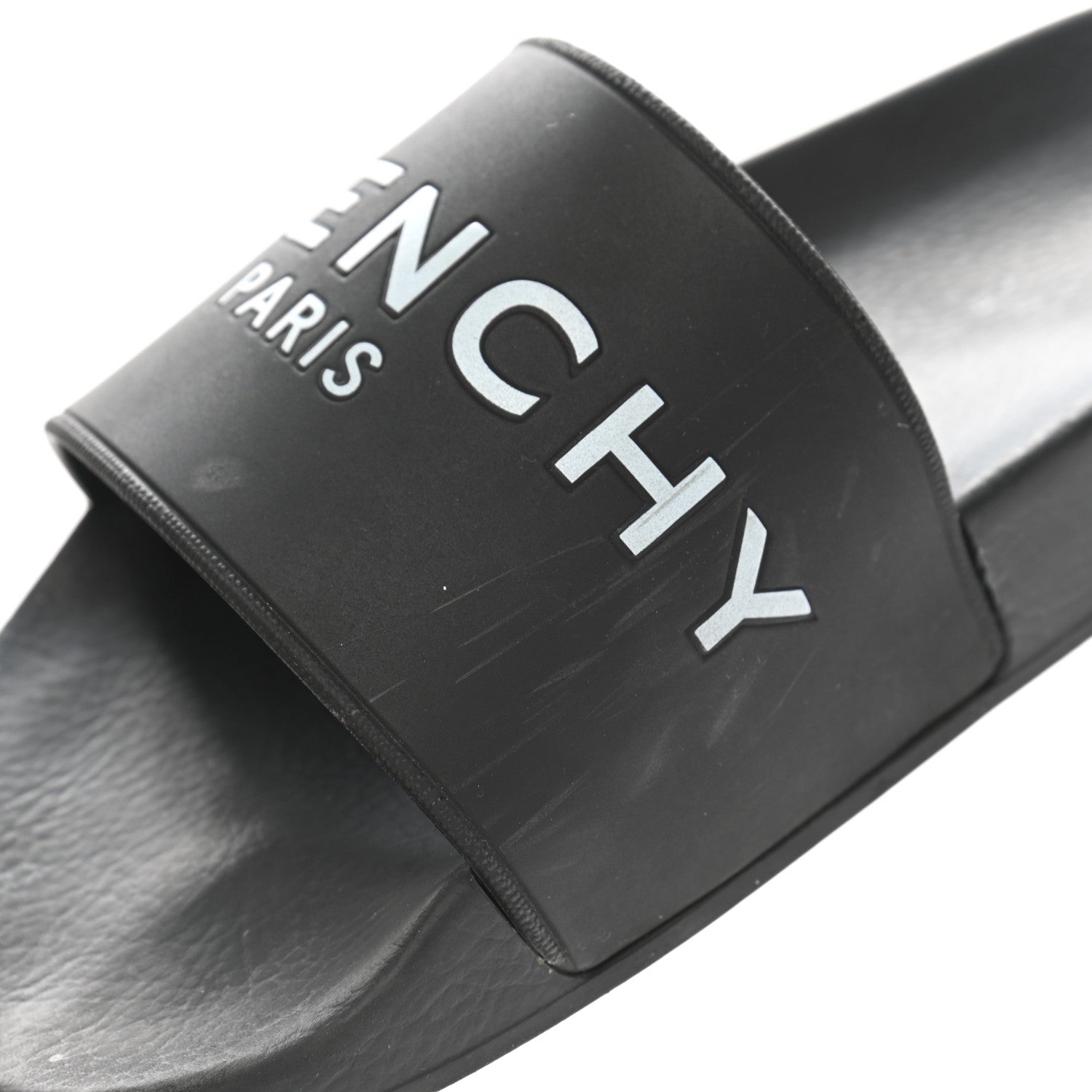 Givenchy Rubber Logo Pool Slide Sandals 40 Black 11 of 11