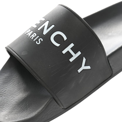 Givenchy Rubber Logo Pool Slide Sandals 40 Black 11 of 11