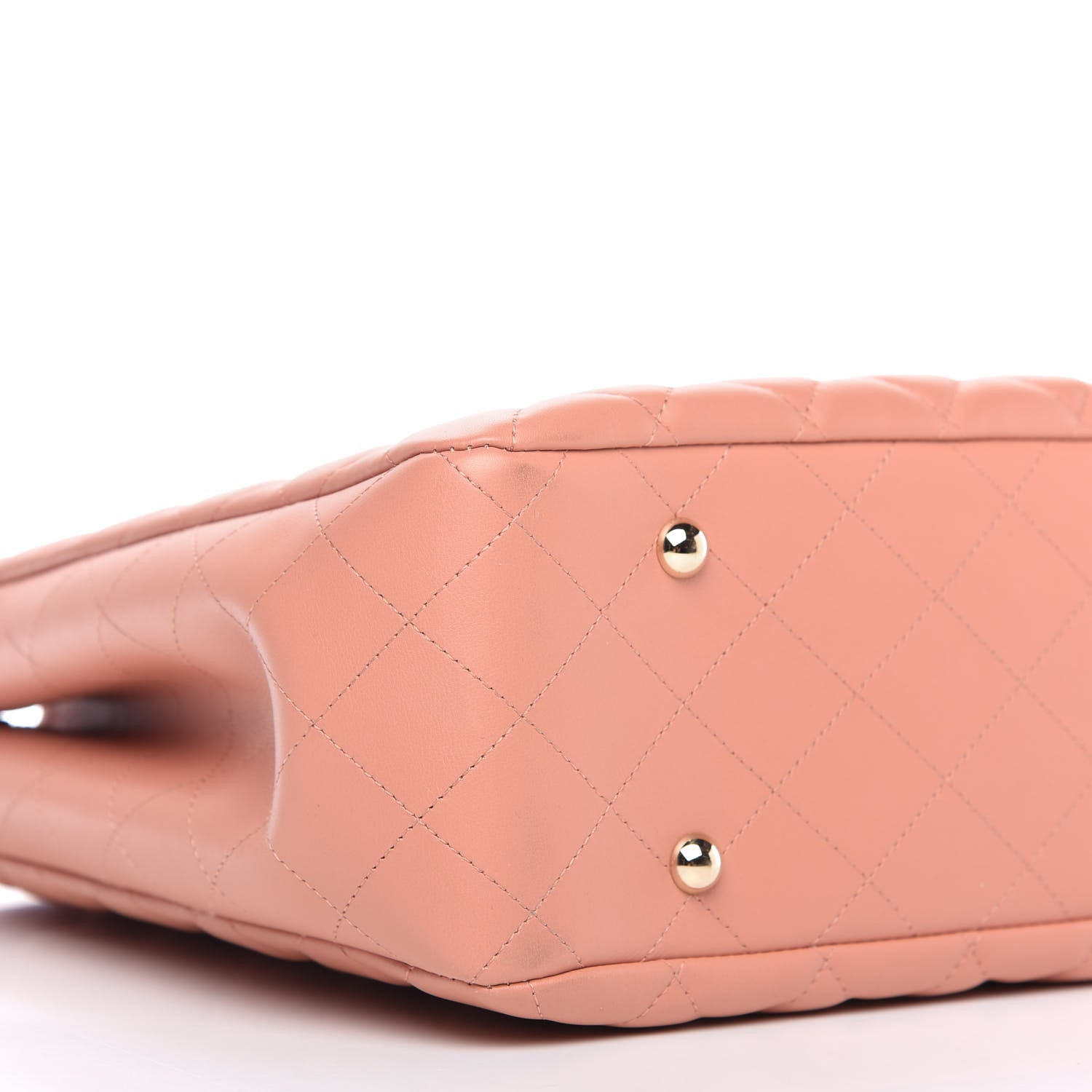 Chanel Calfskin Quilted Large CC Shopping Tote Light Pink 9 of 10