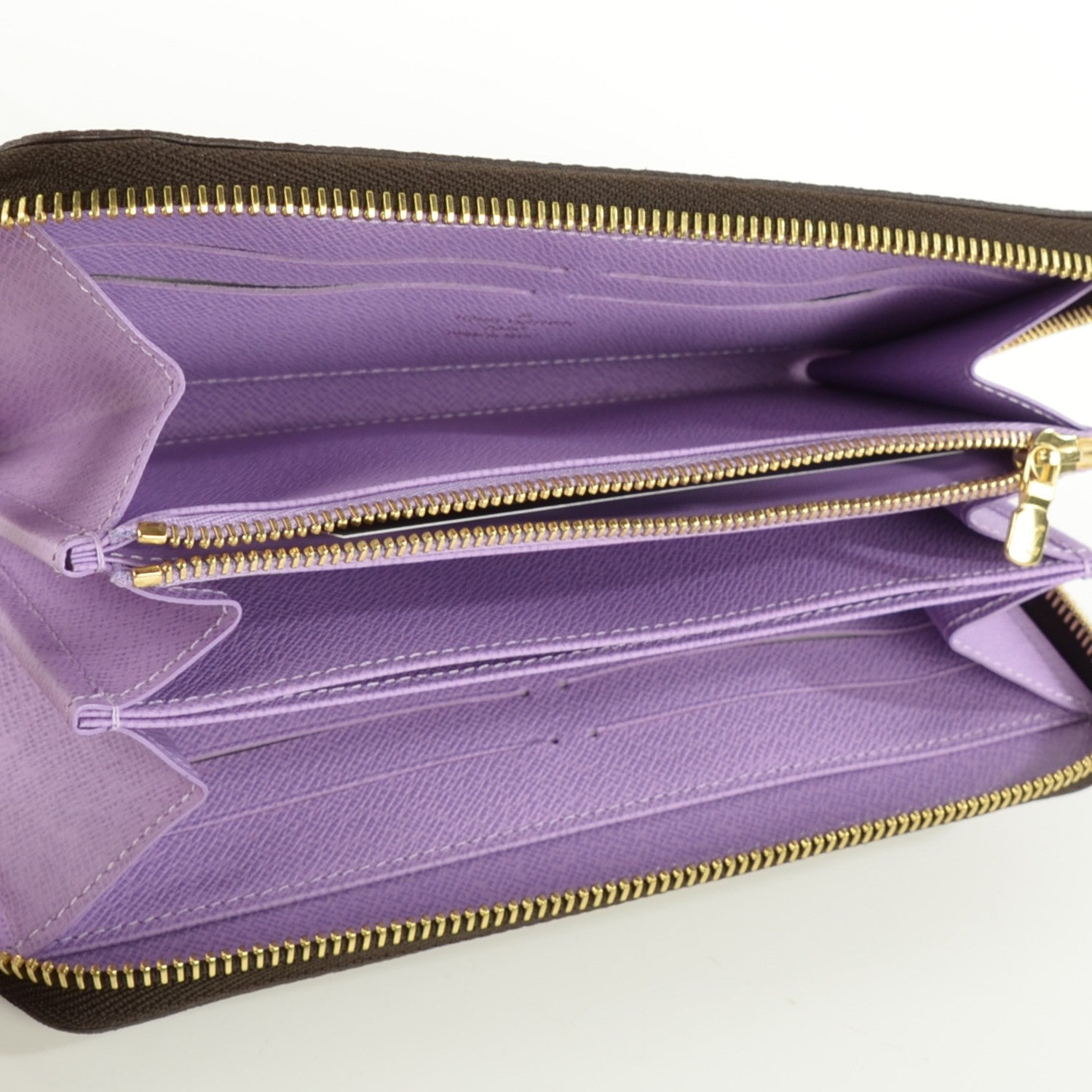 Louis Vuitton Damier Ebene Illustre Zippy Wallet Violet 6 of 8