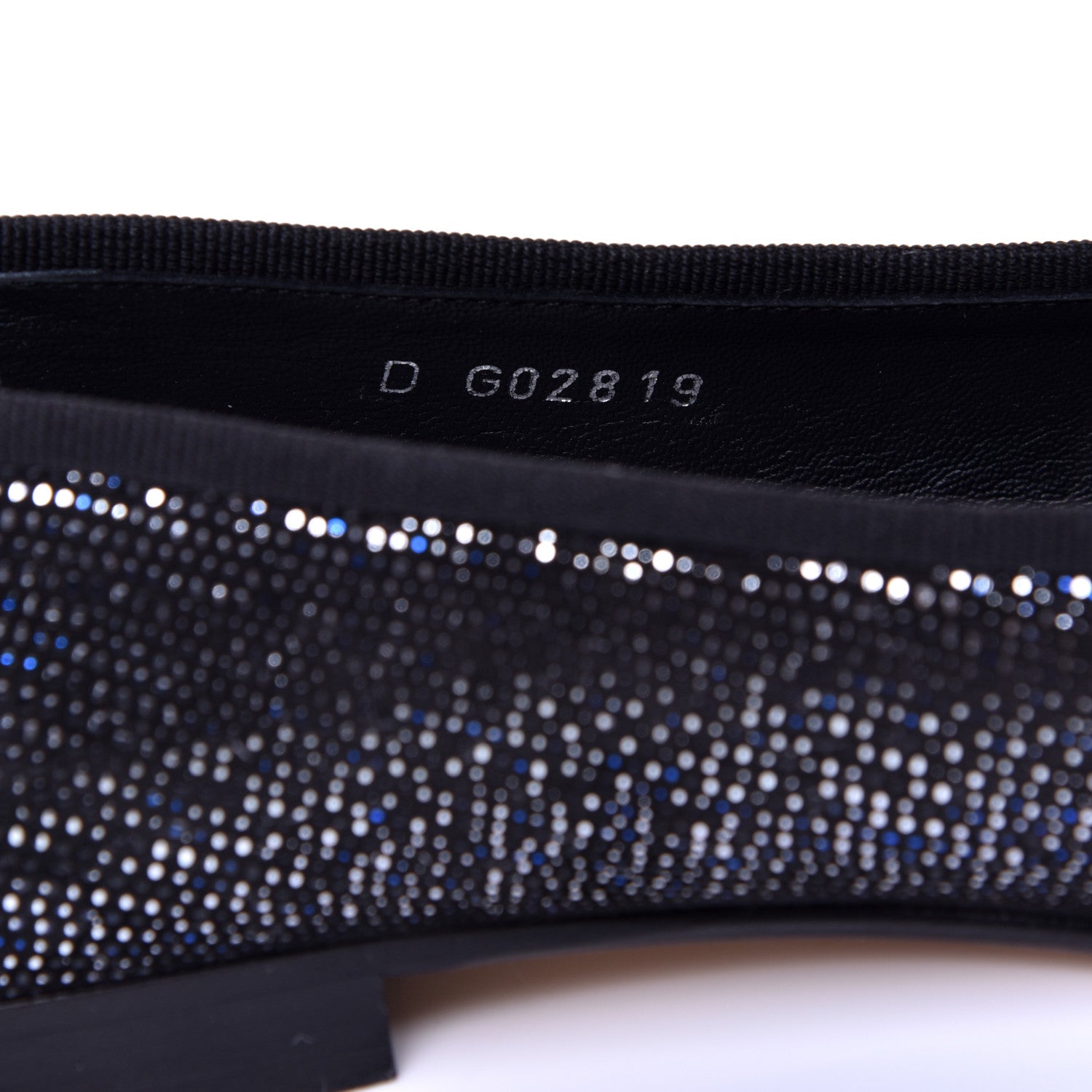 Chanel Fantasy Goatskin Patent Calfskin CC Cap Toe Ballerina Flats 36.5 Black Blue 10 of 11