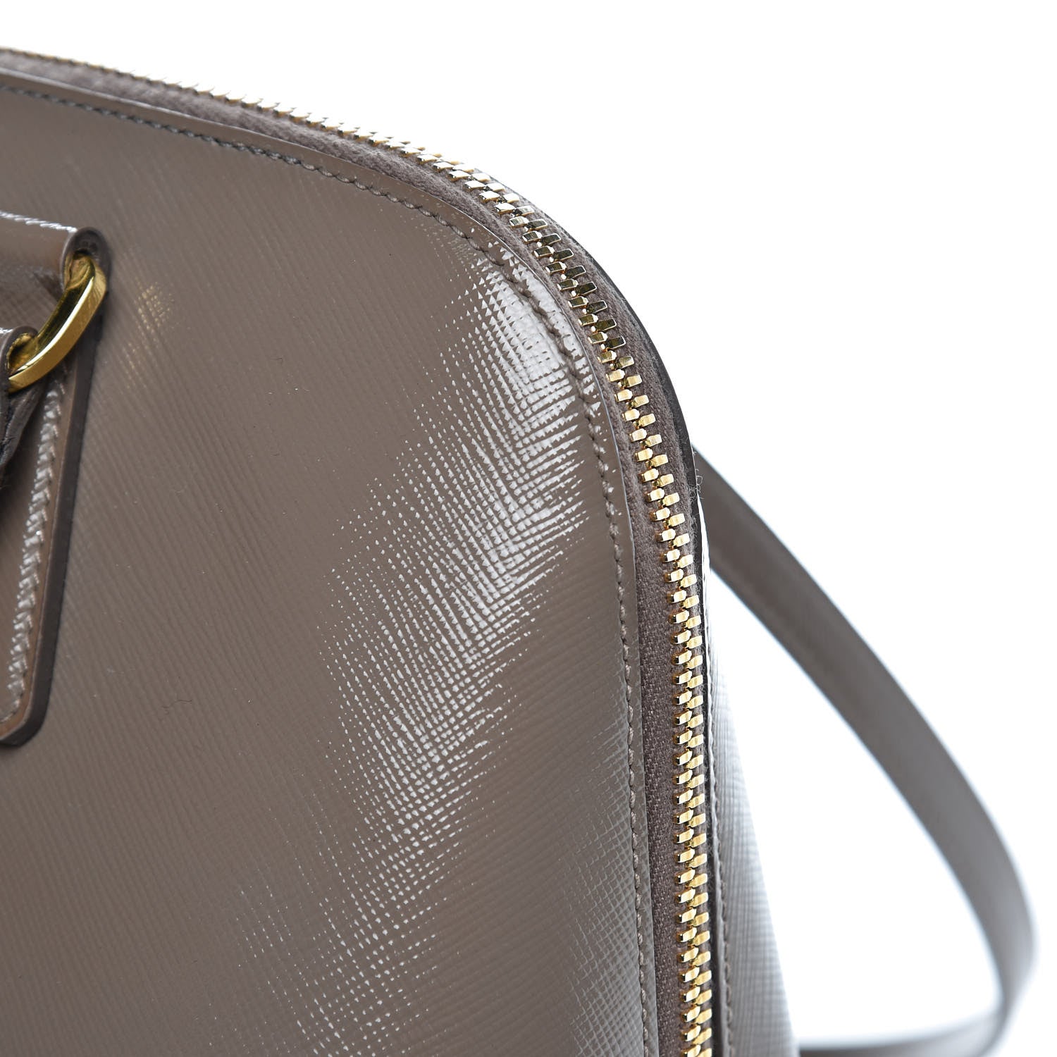 Prada Saffiano Vernice Medium Promenade Tote Argilla 10 of 16