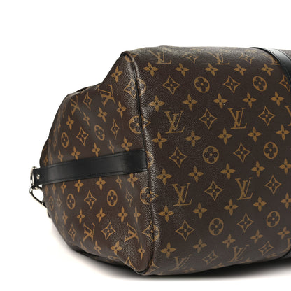 Louis Vuitton Monogram Macassar Keepall Bandouliere 55 7 of 9