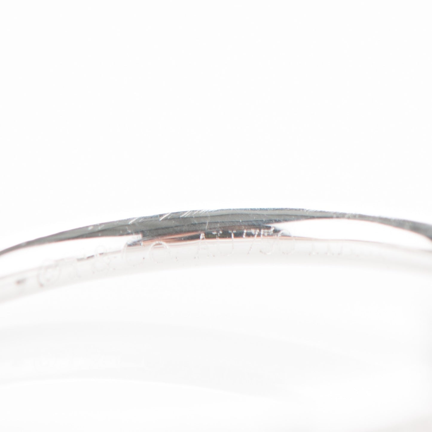 18K White Gold Diamond T Wire Ring 52 6