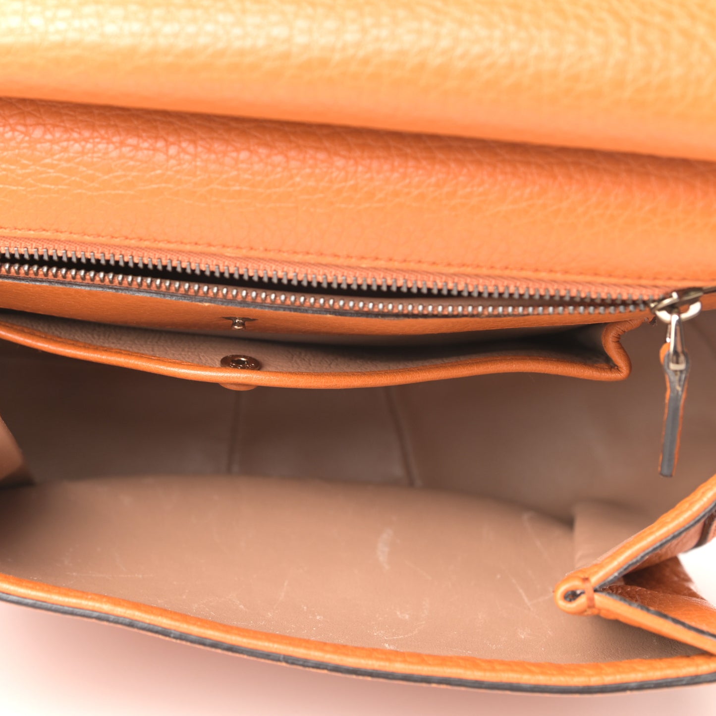 Calfskin Medium Nouveau Fringe Shoulder Bag Orange