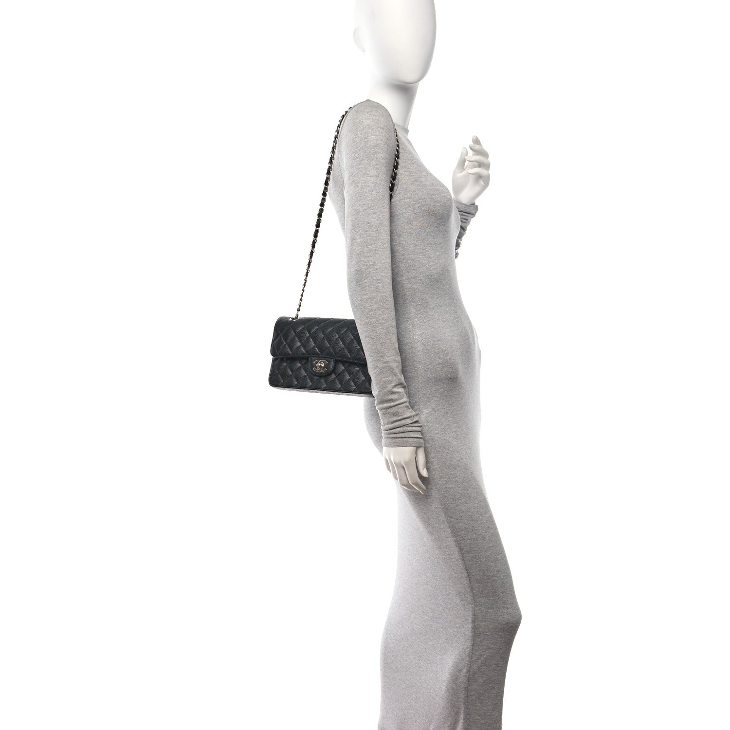 Chanel Caviar Quilted Small Double Flap Black 2 of 12