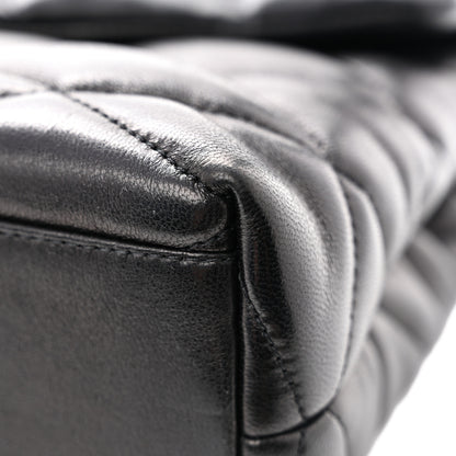Saint Laurent Lambskin Quilted Sade Puffer Envelope Clutch Black 18 of 18