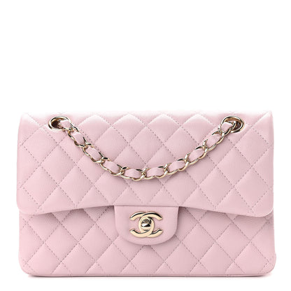 Chanel Caviar Quilted Small Double Flap Light Pink 1 of 10