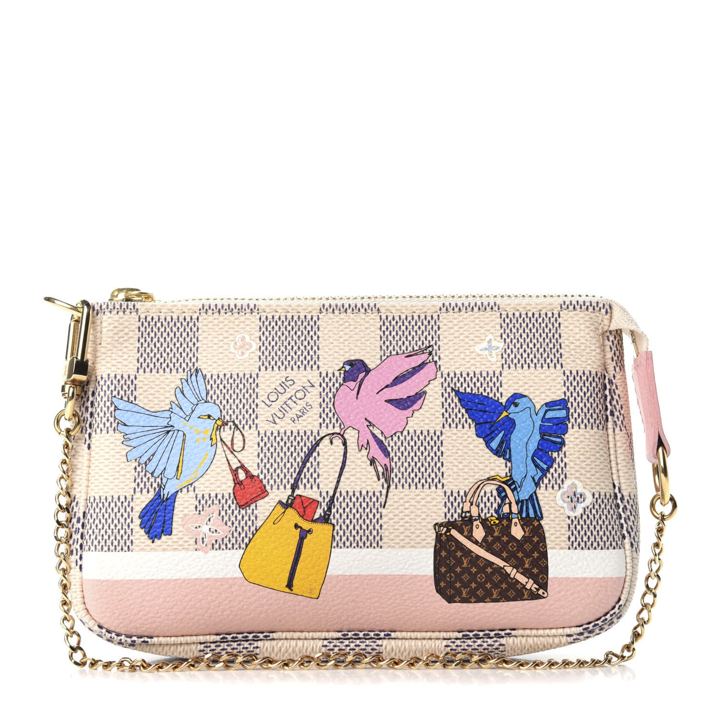 Damier Azur 2018 Christmas Animation Mini Pochette Accessories