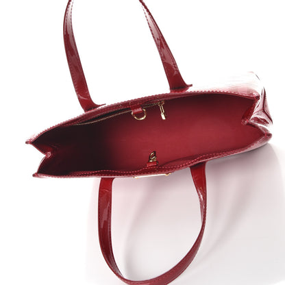 Louis Vuitton Vernis Rayures Wilshire PM Pomme D'Amour 5 of 7