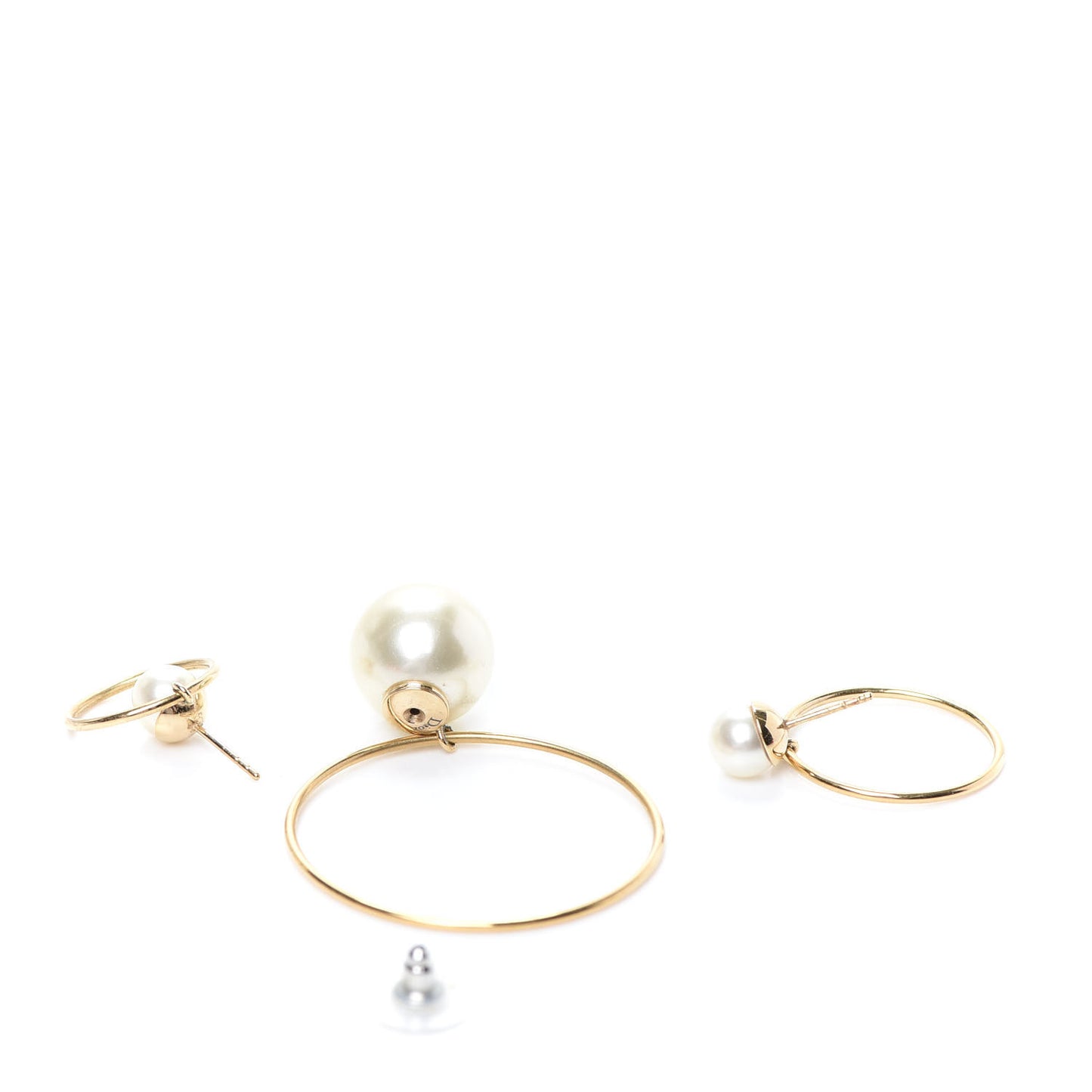 Pearl Mise En Dior Tribal Hoop Earrings