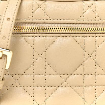 Christian Dior Lambskin Cannage Micro Lady Dior Vanity Case Beige 7 of 12