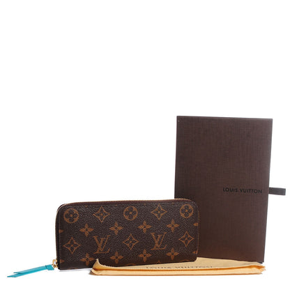 Louis Vuitton Monogram Clemence Wallet Turquoise 5 of 8