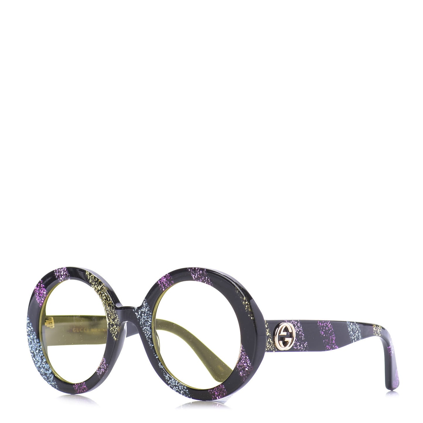 Acetate Round Glitter GG0319S Sunglasses Rainbow