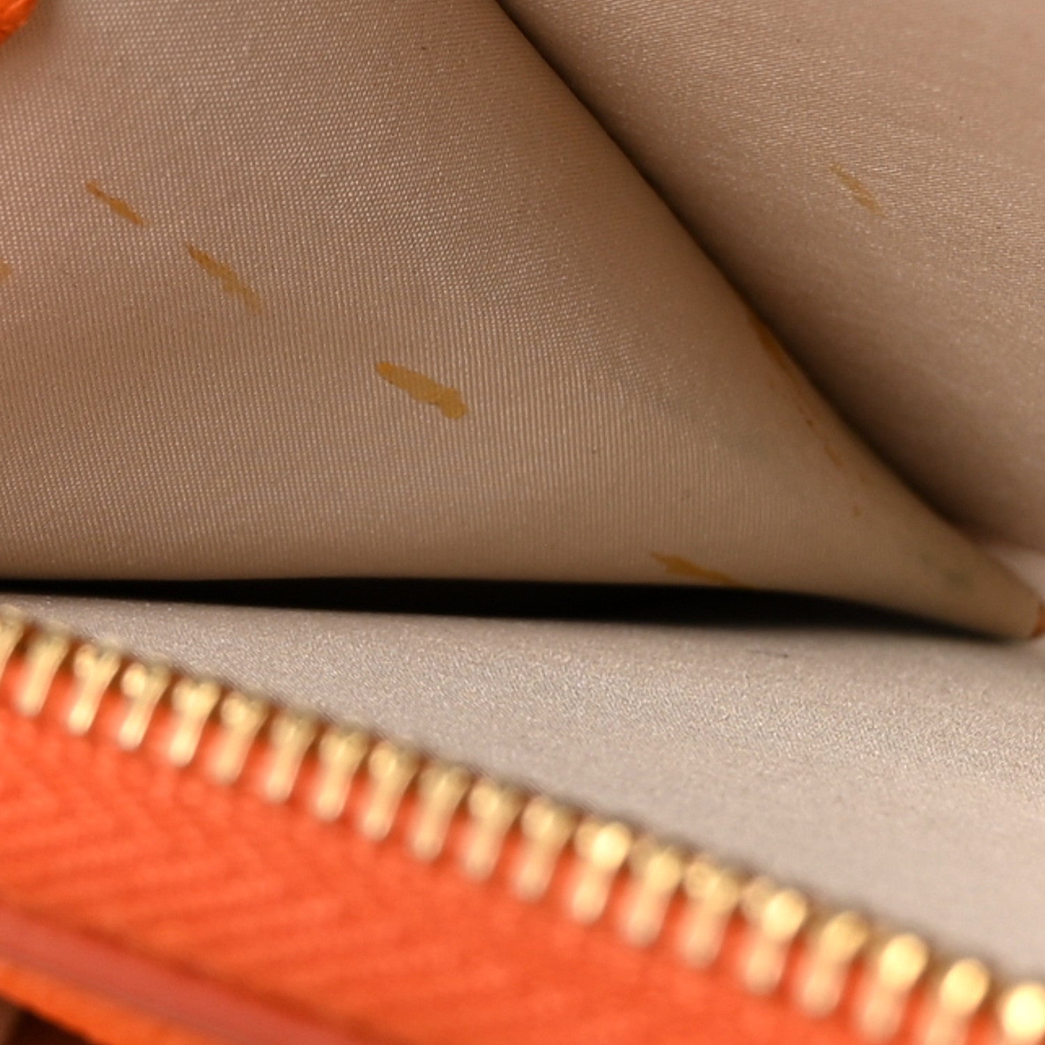 Celine Calfskin Compact Zipped Multifunction Wallet Orange 9 of 9