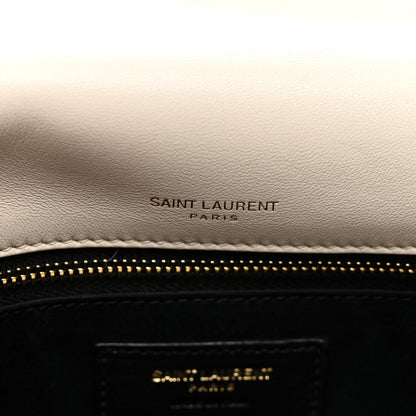 Saint Laurent Lambskin Matelasse Monogram Medium Niki Chain Satchel Crema Soft 7 of 11