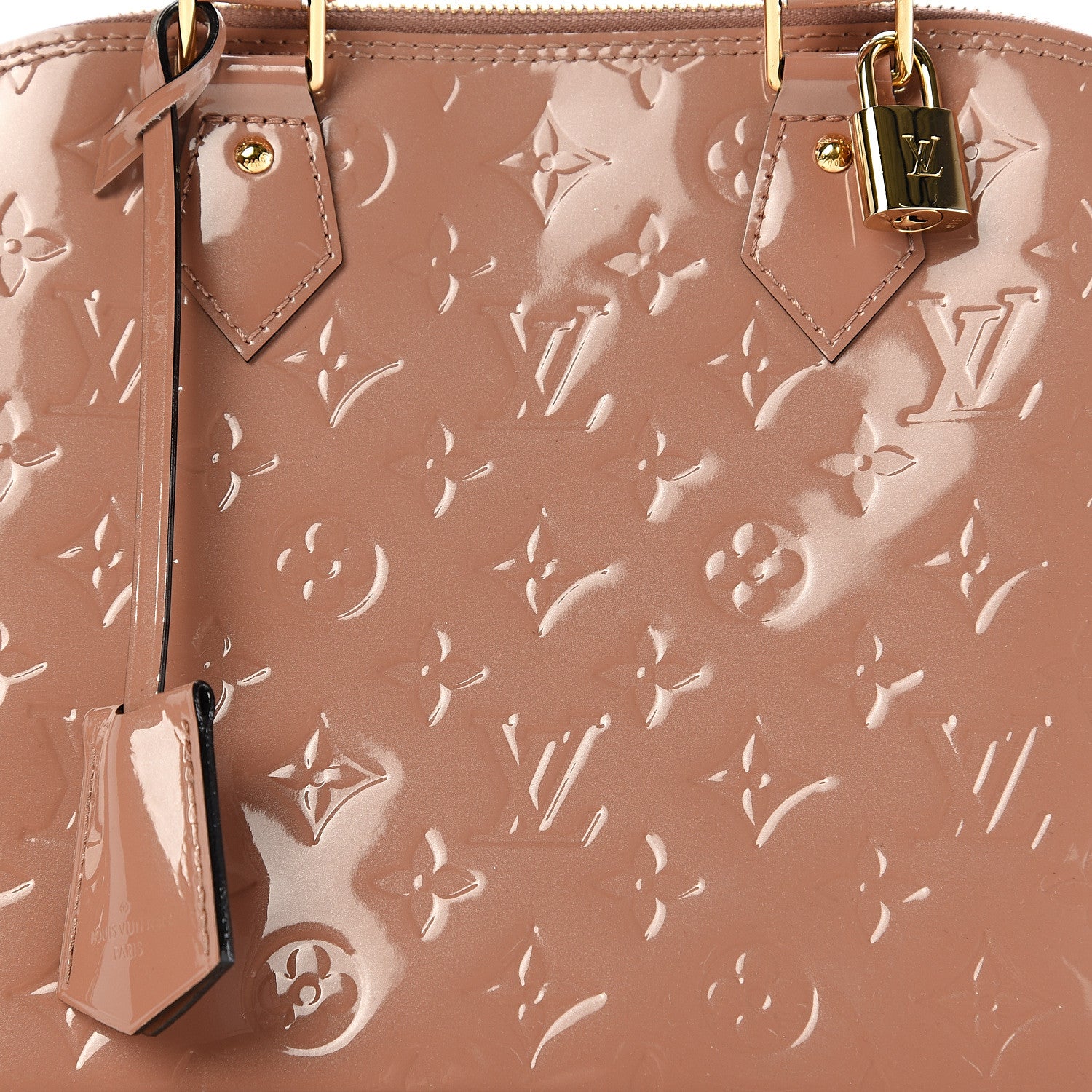 Louis Vuitton Vernis Alma PM Rose Velours 8 of 8