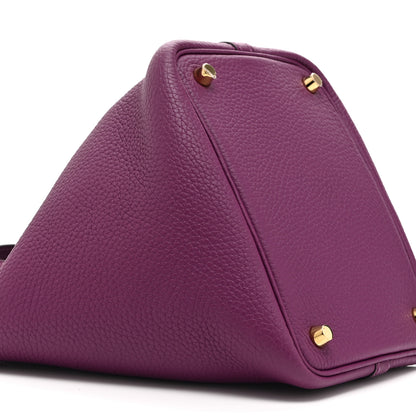 Hermes Taurillon Clemence Picotin Lock 18 PM Anemone 9 of 10