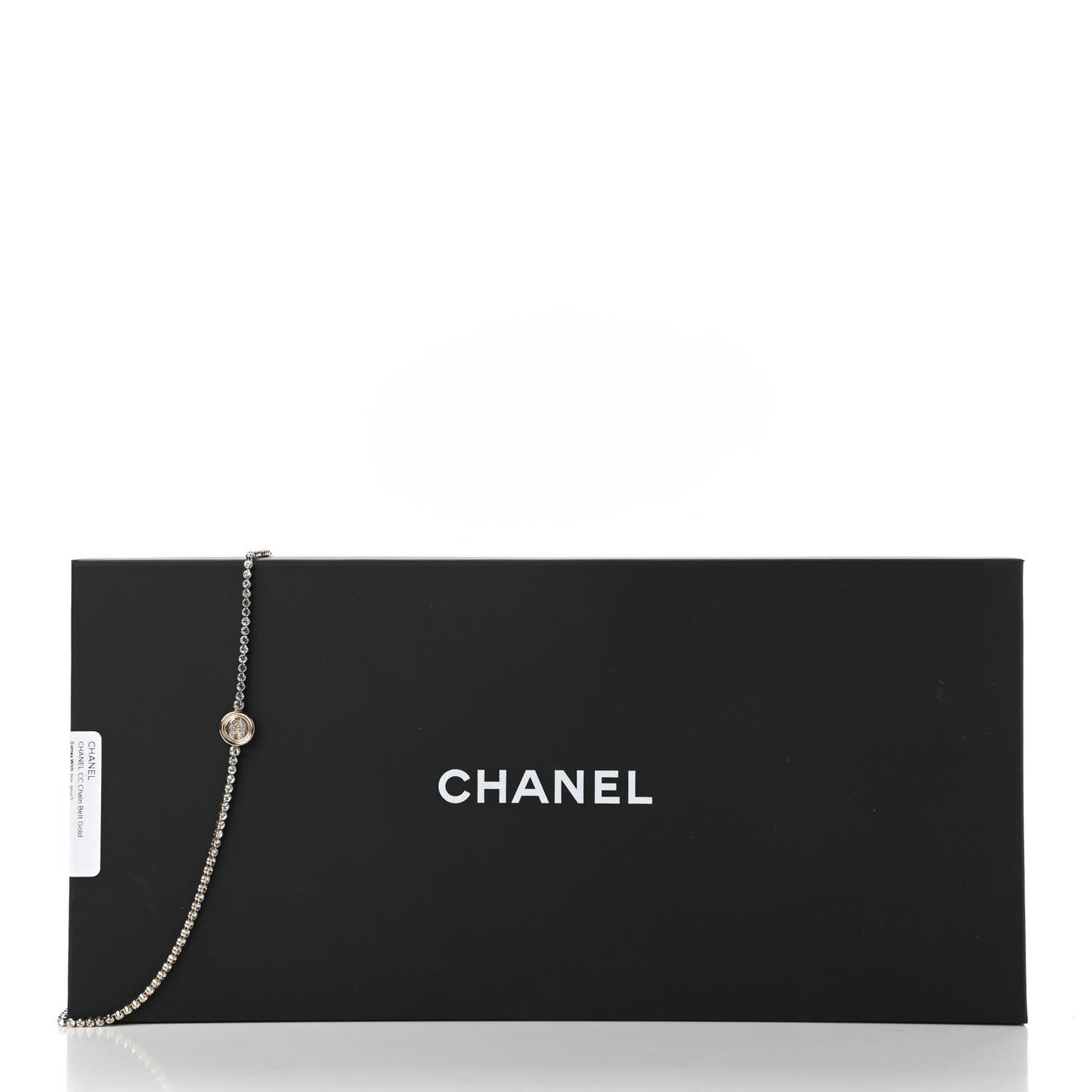 Crystal CC Chain Belt Gold